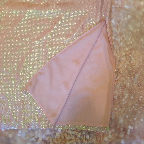 Impulse Made Fashion Week Pink Maxi Sequin Skirt - Picture 3 of 5